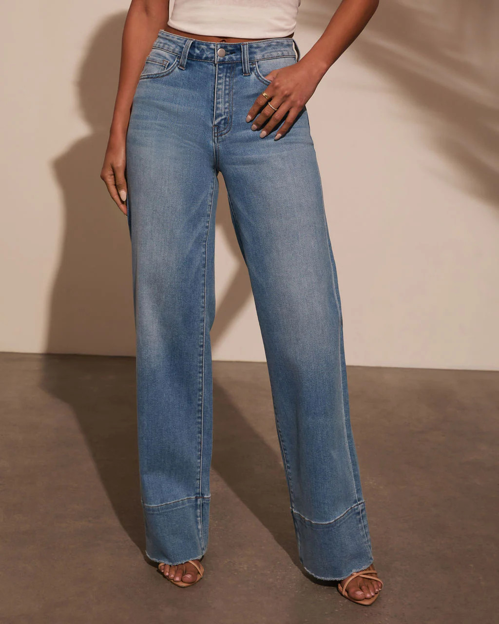 Lauren High Rise Wide Leg Jeans | VICI