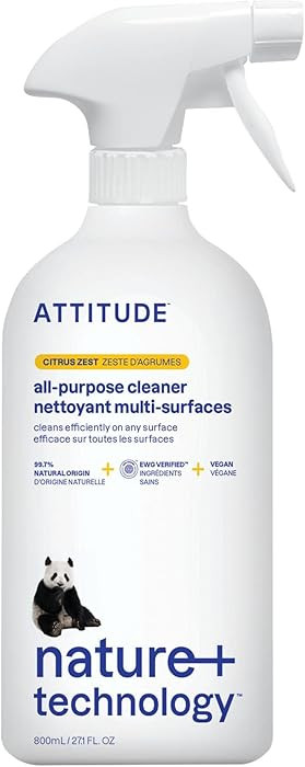 ATTITUDE All Purpose Cleaner Spray, EWG Verified, Vegan, Made with 94% Plant-Based Ingredients, S... | Amazon (US)
