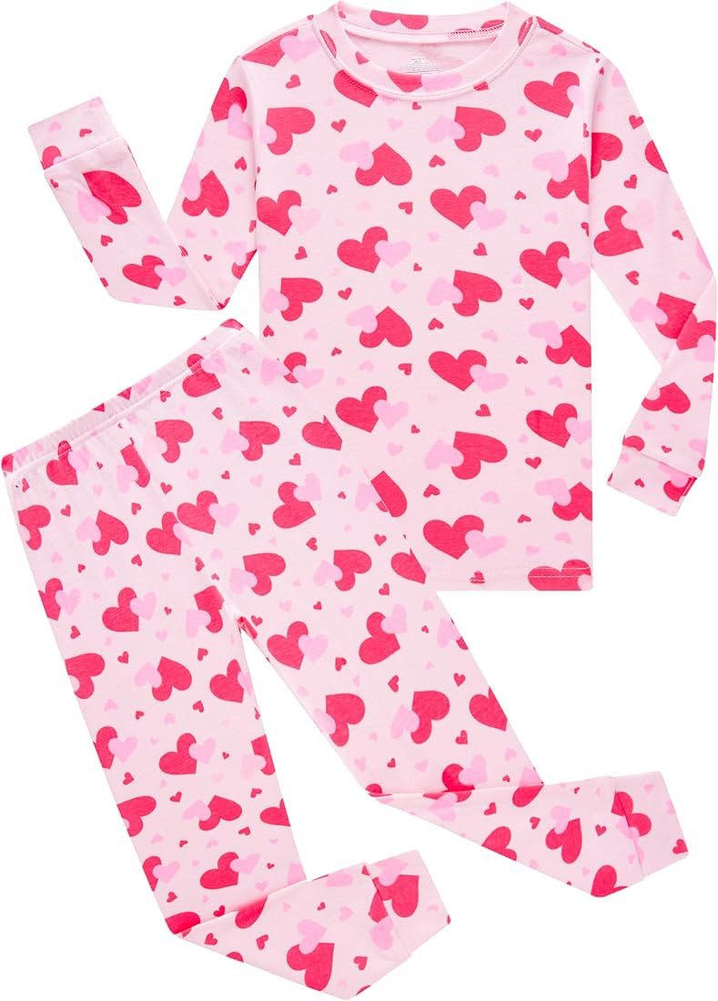 Family Feeling Little Boys Girls Child Pajamas Sets 100% Cotton Toddler Pjs | Amazon (US)
