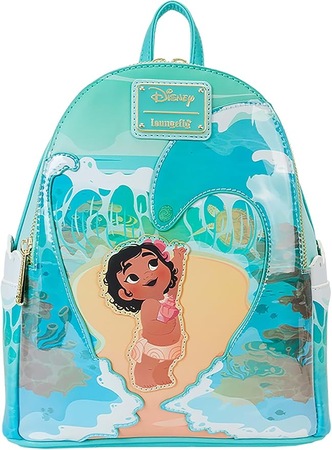 Loungefly Disney Moana Ocean Waves Mini Backpack Disney | Amazon (US)