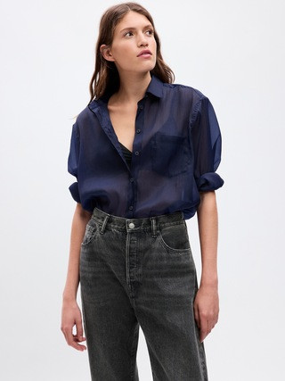 Sheer Big Shirt | Gap (CA)