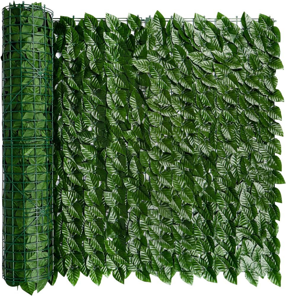 iCover Artificial Ivy Privacy Screen for Fence, 39x98in Strengthened Joint Prevent Leaves Falling... | Amazon (US)
