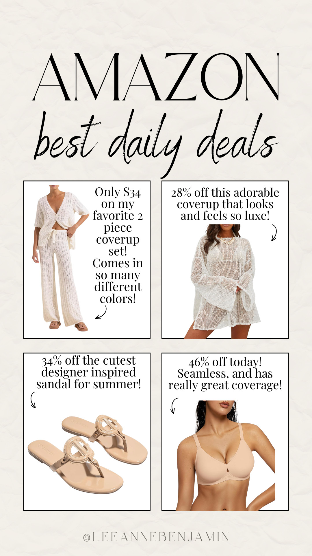 Top 4 daily deals on Amazon today! 

 #LTKSaleAlert #LTKSwim #LTKTravel