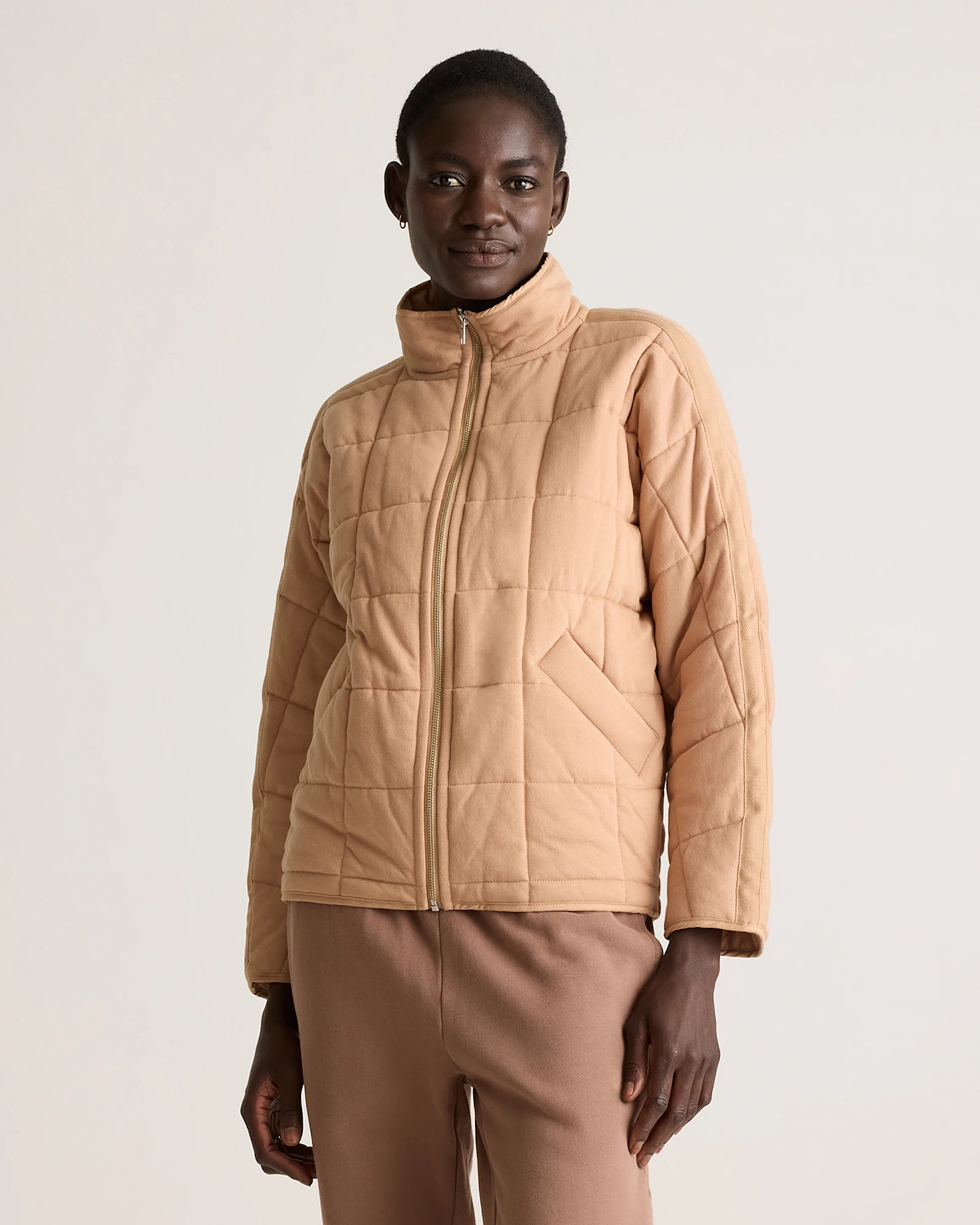 Organic Cotton Quilted Knit Jacket | Quince
