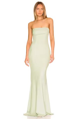 Katie May Mary Kate Gown in Sage from Revolve.com | Revolve Clothing (Global)