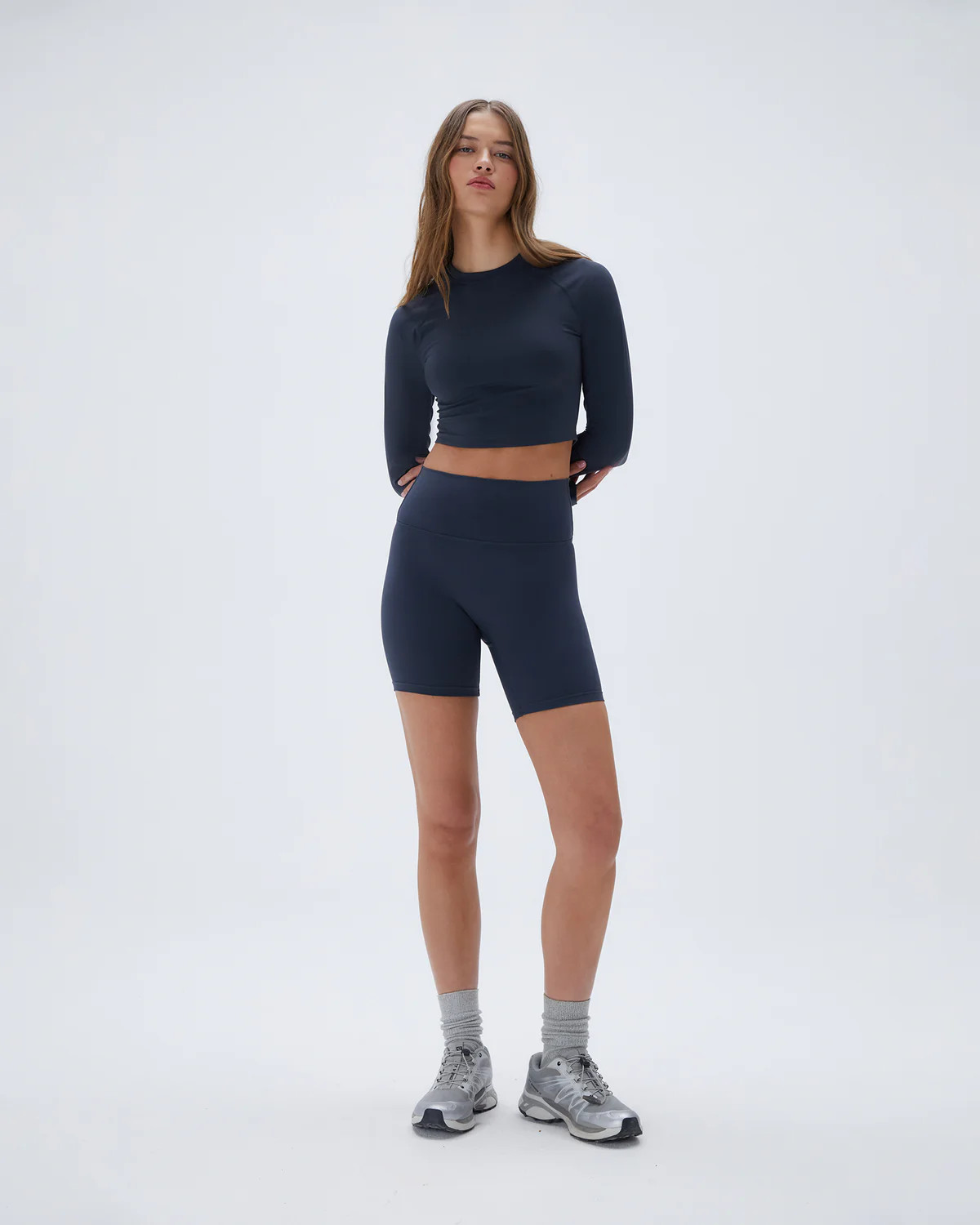 Ultimate Crop Shorts - Midnight Blue | Adanola UK