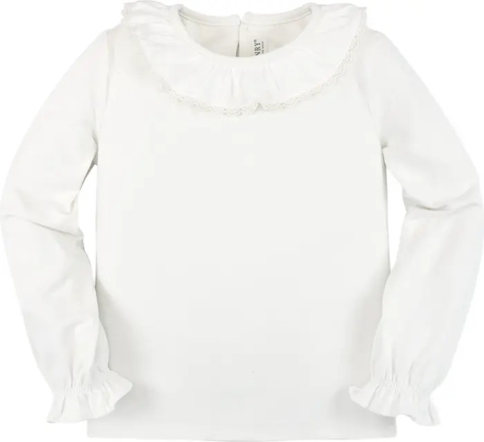 Baby Girls' Ruffle Neck Knit Top, Infant | Nordstrom