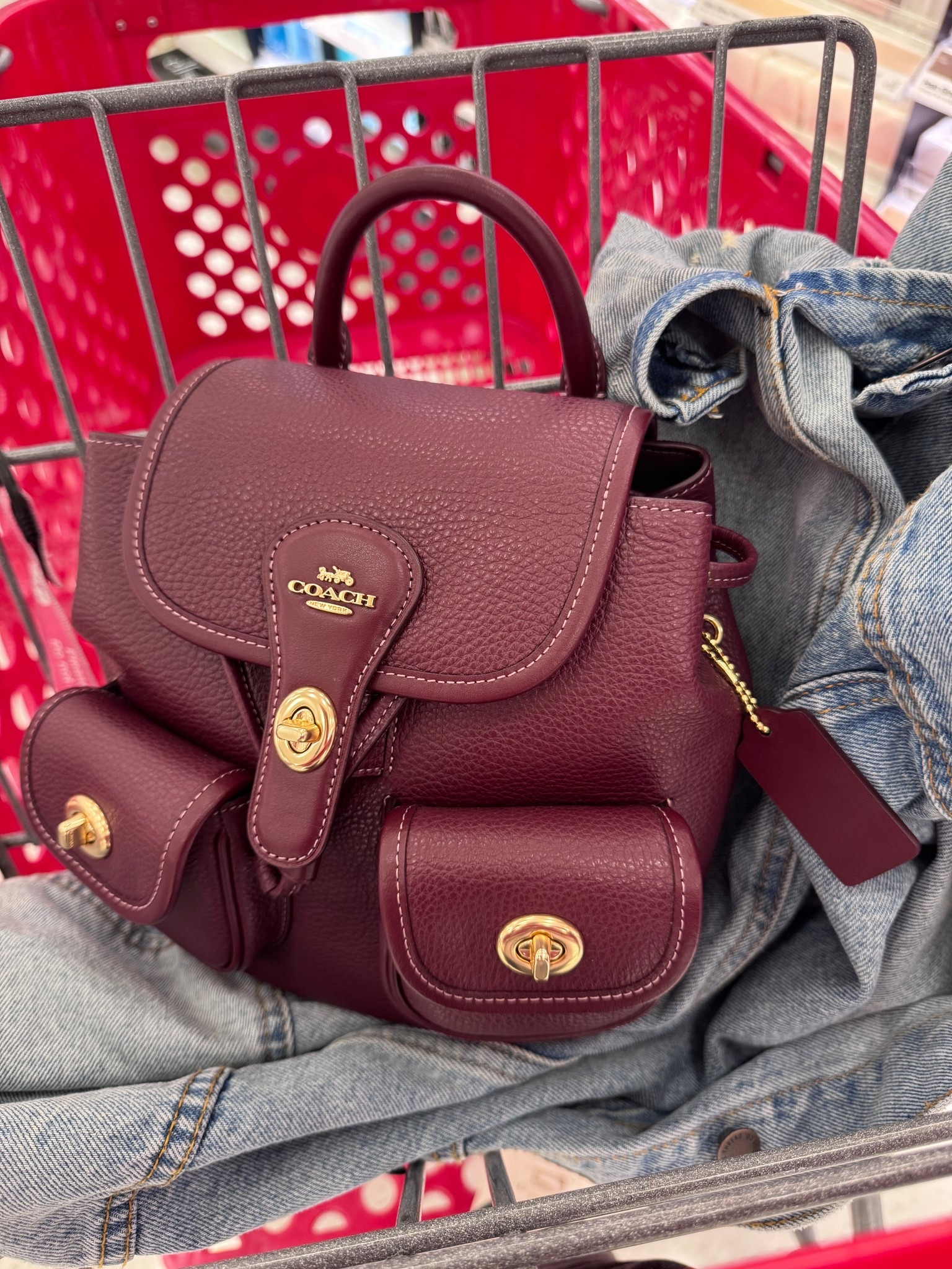 The color of the season and the best little leather bag 

COACH, Coach bags, gifts for her, leather bags, smaller bags, mini backpack, bags that lock, burgundy bags, color trends #LTKgifts #LTKpurses 

#LTKItBag #LTKOver40 #LTKGiftGuide