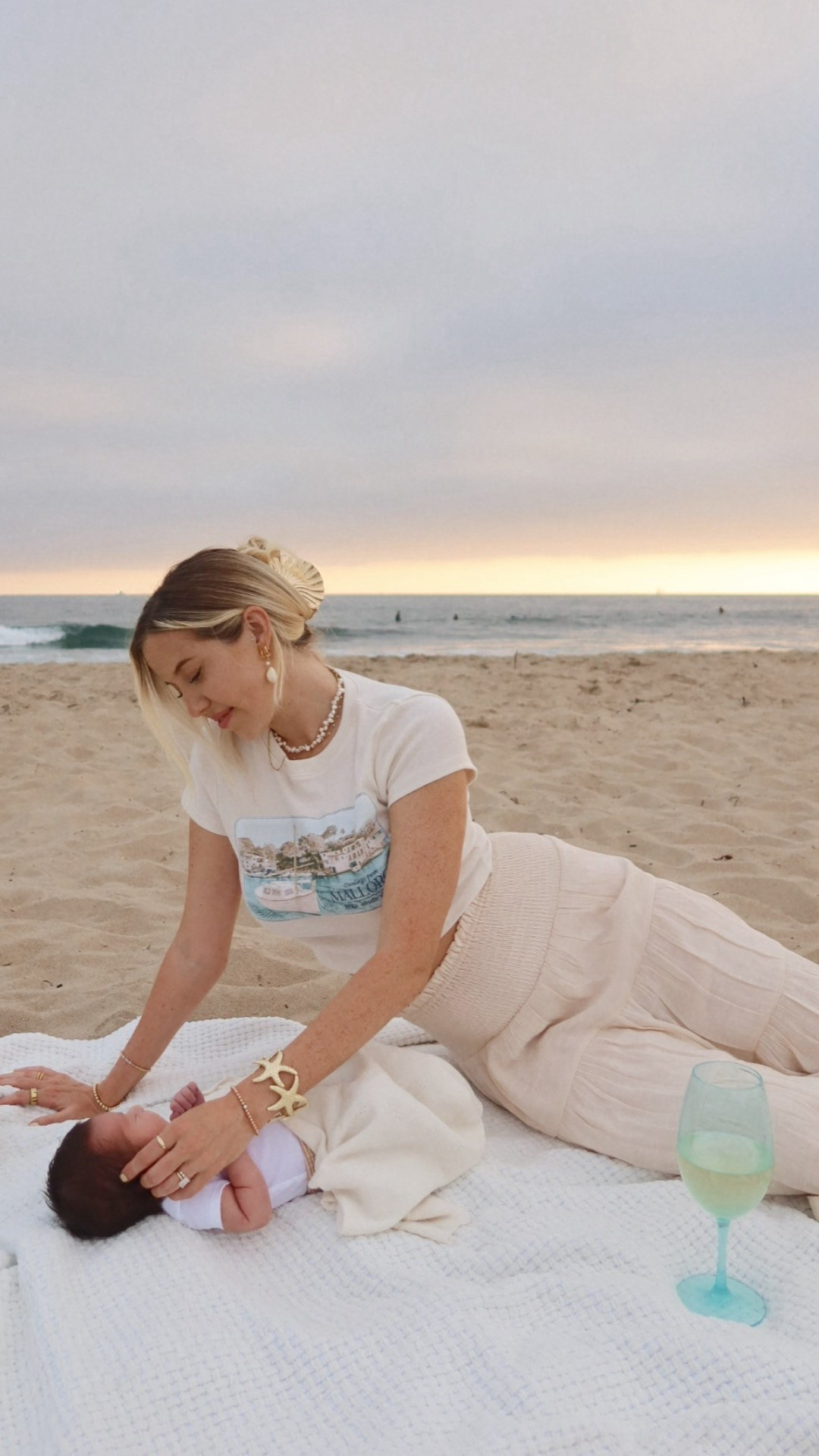 Summer post partum outfit. Maxi skirt, beach outfit 

#LTKFindsUnder100 #LTKStyleTip