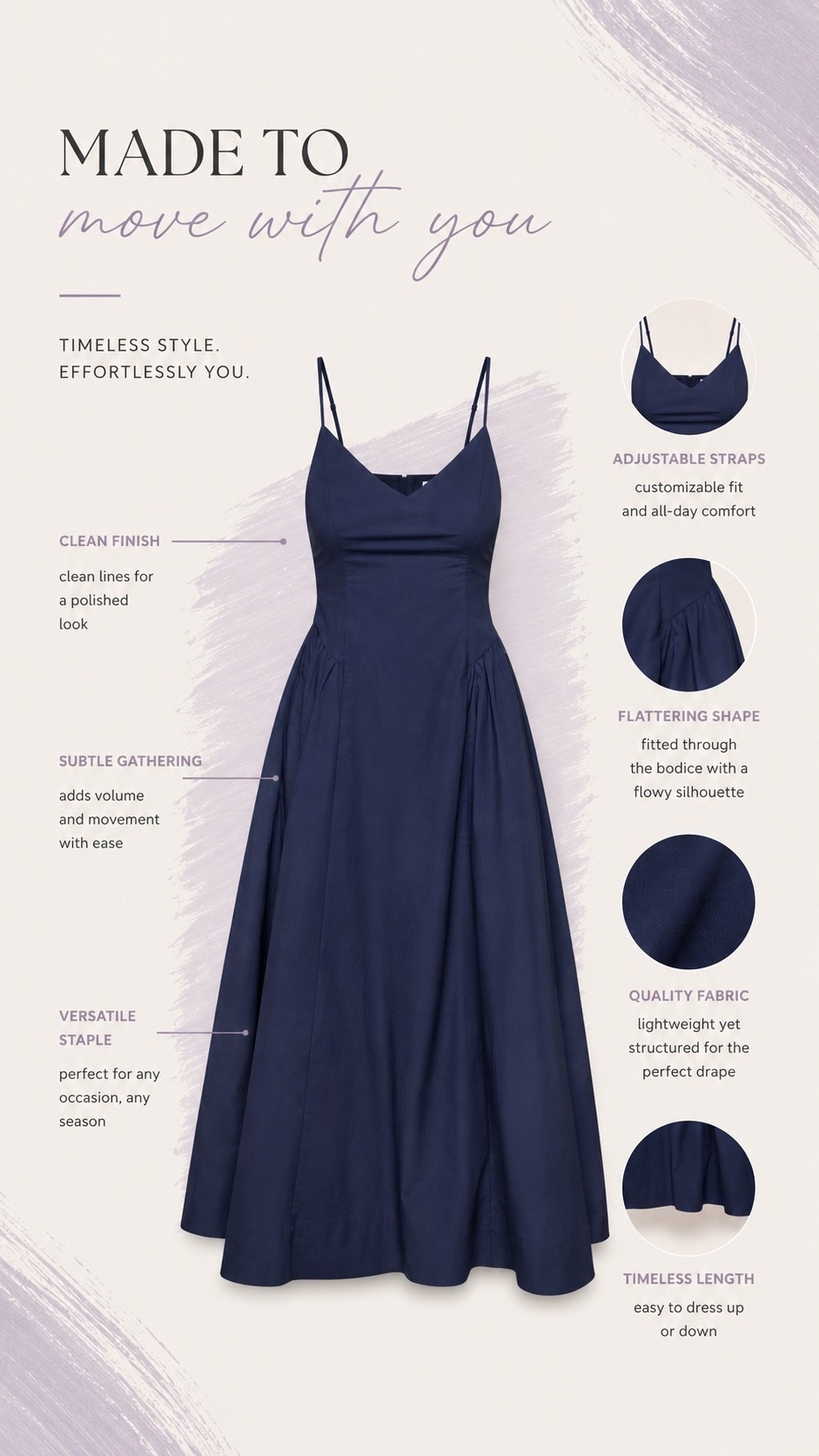 The navy midi dress you’ll wear on repeat. Flattering fit, adjustable straps, and the perfect silhouette for weddings, vacation, date nights, brunch, and everyday chic. A timeless wardrobe staple that looks effortlessly elevated with heels, sandals, or sneakers.

[navy midi dress, blue midi dress, summer dress, wedding guest dress, vacation outfit, date night outfit, classy outfit, elevated basics, feminine style, timeless fashion, capsule wardrobe, chic dress, spring outfit, summer outfit, European summer style, old money aesthetic, minimalist fashion, elegant outfit, closet staples, LTK fashion]

#LTKOver40 #LTKTravel #LTKootd
