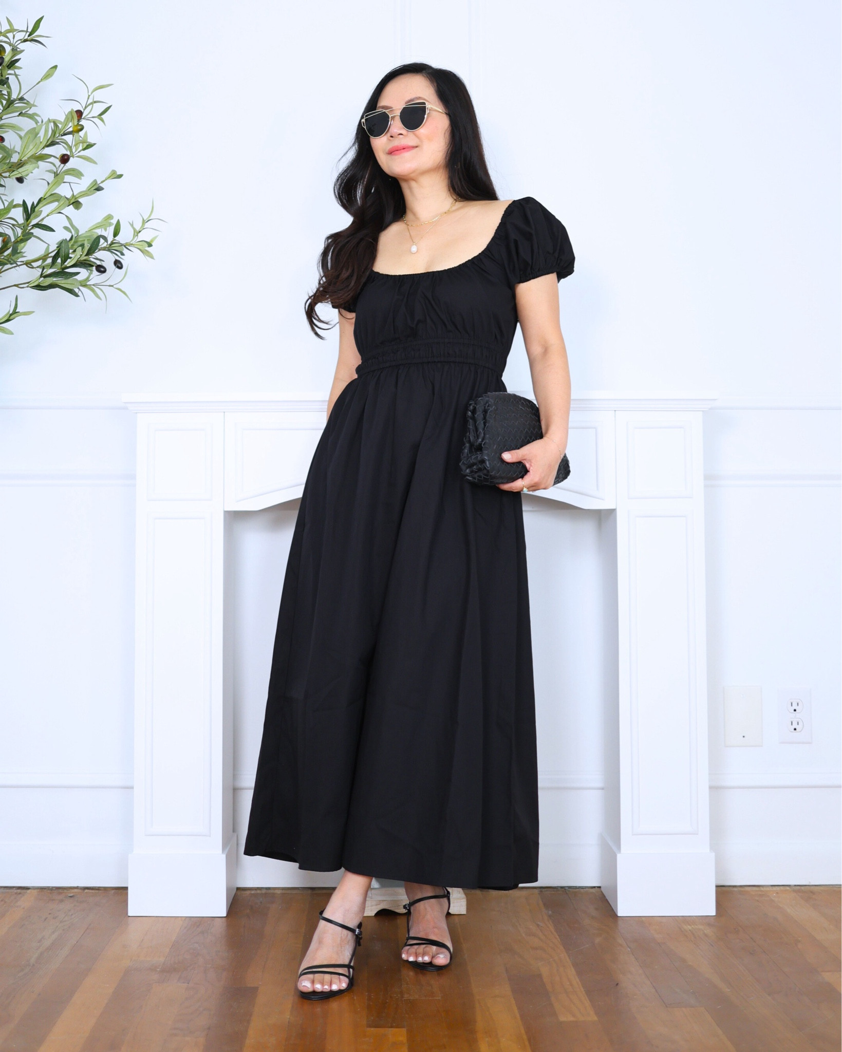 This black poplin dress from H&M is one of those pieces that feels simple but makes a statement. I paired it with a clutch and heels from Quince for a clean, classic look that’s perfect for dinner or a night out. I’m 5’2, wearing size S.

#LTKOver40 #LTKPetite #LTKStyleTip