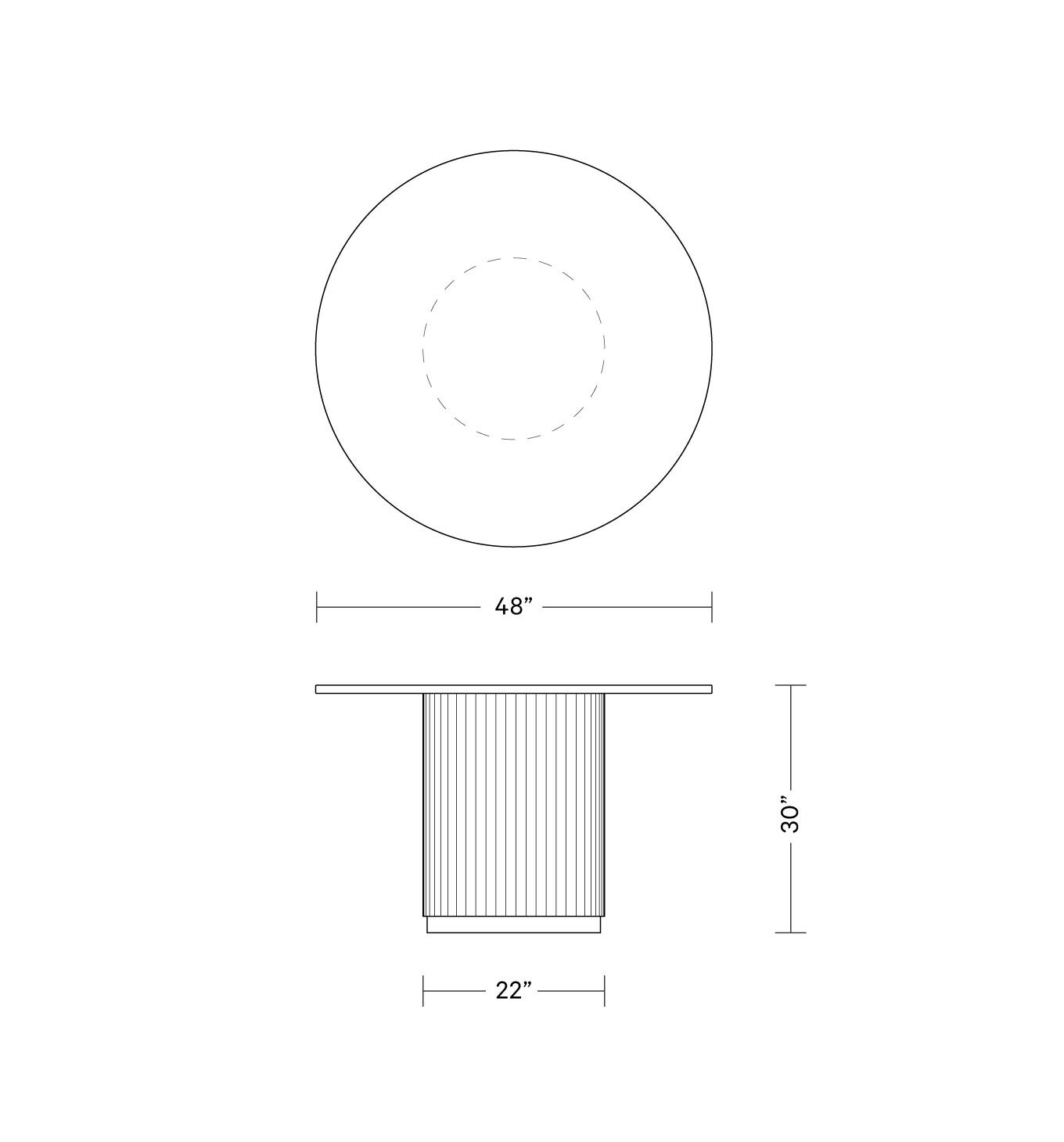 Nina Round Dining Table | Interior Define