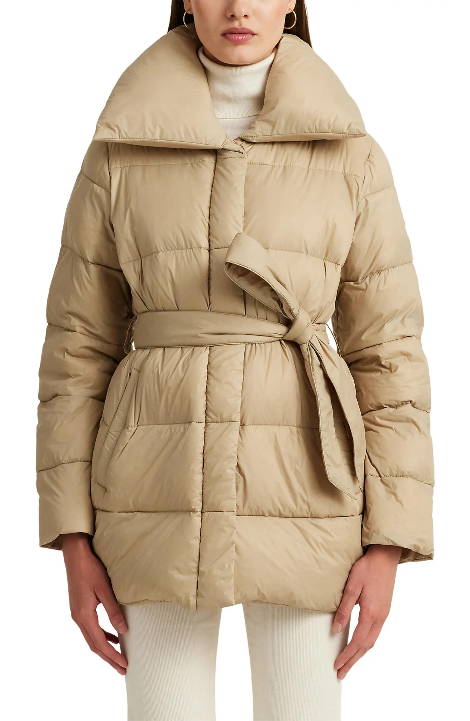 Lauren Ralph Lauren Belted Down Puffer Jacket | Nordstrom | Nordstrom