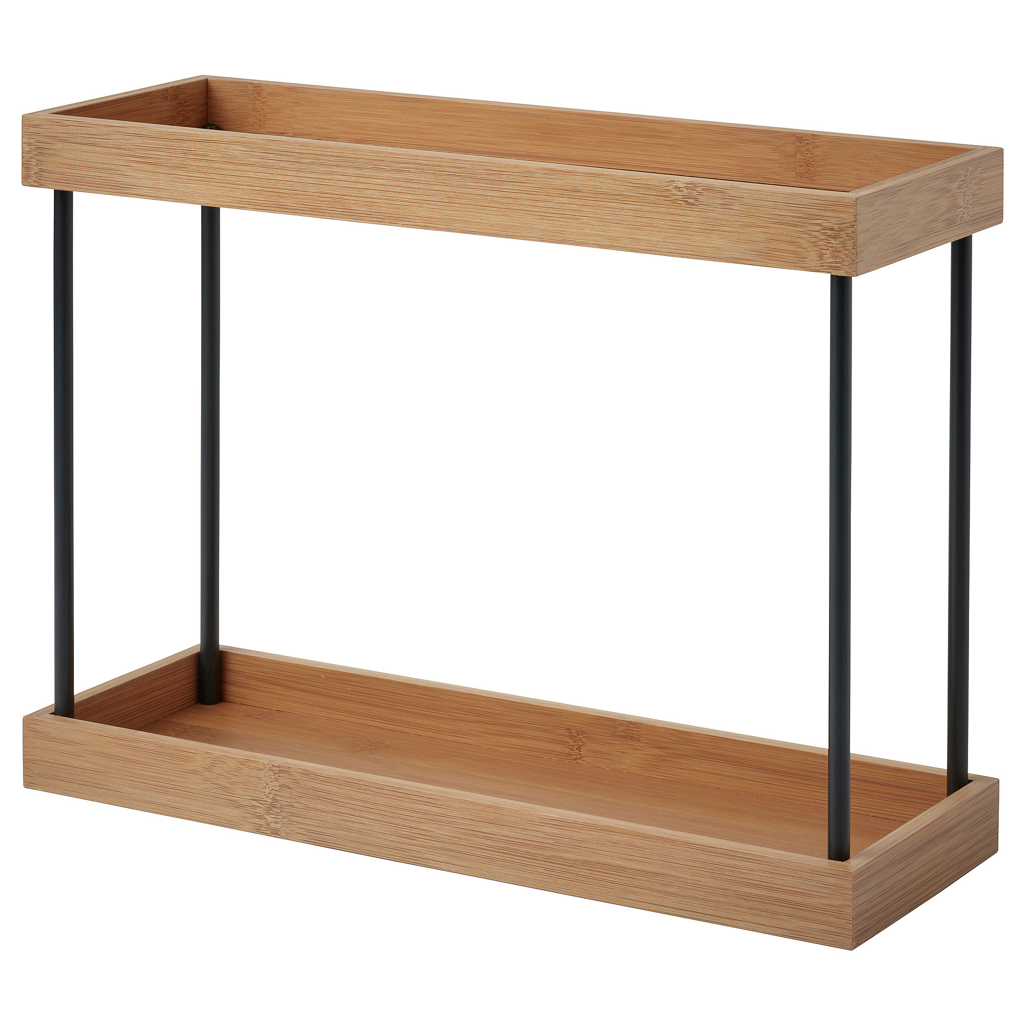 NÅLBLECKA Kitchen countertop organizer, metal/bamboo, 15x5 1/8x11 " | IKEA US