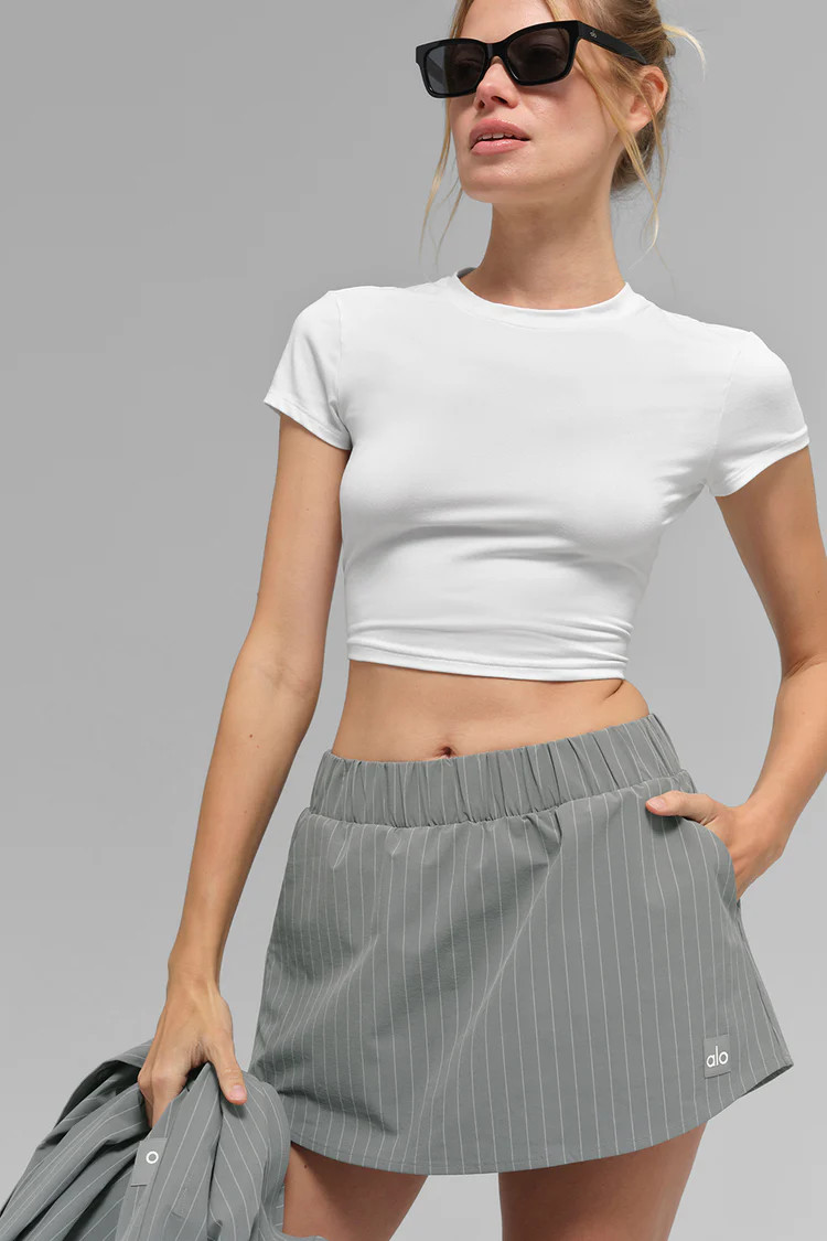 Pinstripe Daylight Mini Skirt | Alo Yoga (US)