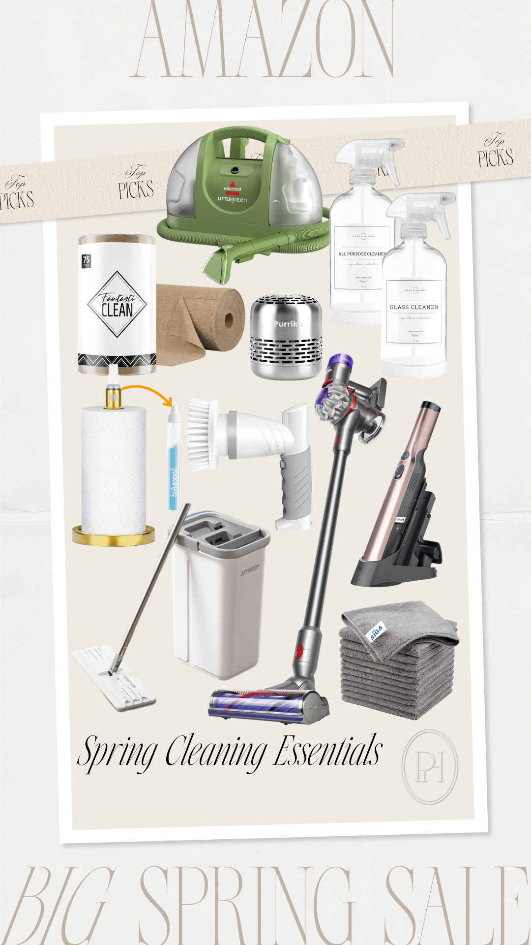 Spring cleaning essentials on sale with Amazon's Big Spring Sale!

cordless vacuum, upholstery cleaner, carpet cleaner, handheld vacuum, glass spray bottles, mop, paper towel holder, electric scrub brush, fridge purifier, oder catcher, cleaning towels, microfiber clothes, cleaning clothes, dusting cloth 

 #LTKHome #LTKSaleAlert