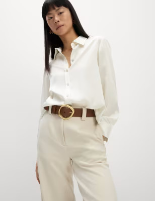 Satin Collared Shirt | Marks & Spencer (UK)