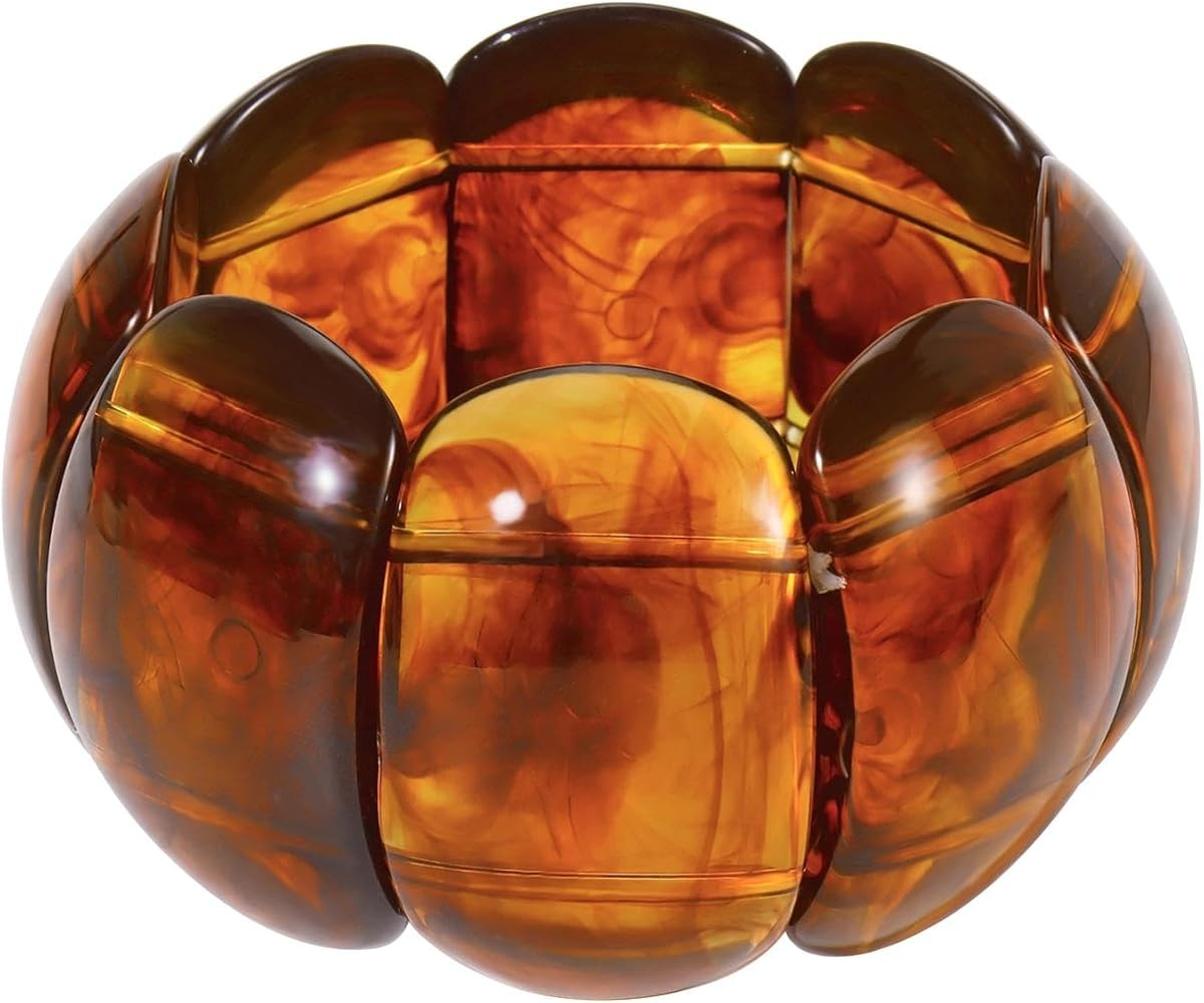 Coiris Chunky Bracelets for Women Acrylic Stretchable Cuff Vintage Bangle Resin Stretch Bracelets... | Amazon (US)