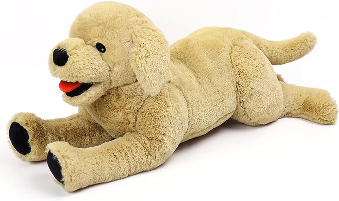 LotFancy Dog Stuffed Animals Plush, 21" Soft Cuddly Golden Retriever Plush Toys, Large Stuffed Do... | Amazon (US)