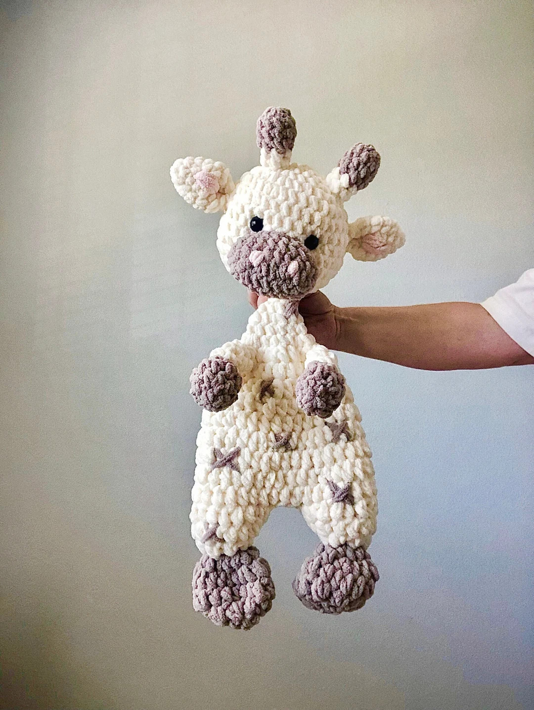 Giraffe Snuggler | Giraffe Lovey | Crochet Giraffe | Cream & Tan | Etsy (US)
