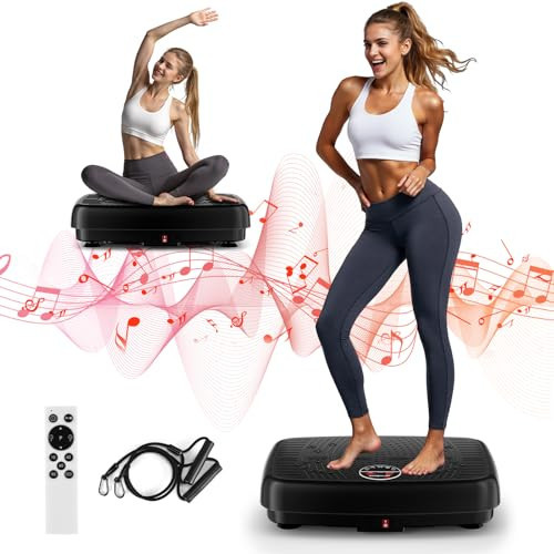 MOSUNY Vibrationsplatte, 2025 Verbesserte Vibrationsplatte mit Doppelmotoren für Abnehmen, Ganzkörpertraining, Muskelaufbau - Massagegerät, 450 LBS Kapazität Vibration Plate für Home Workout | Amazon (DE)