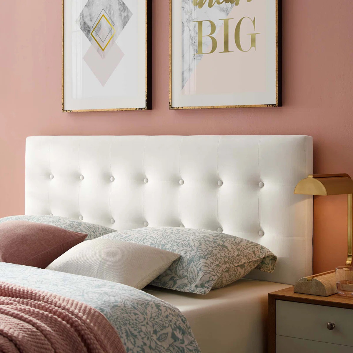 Tufted Performance Velvet Headboard | Wayfair North America