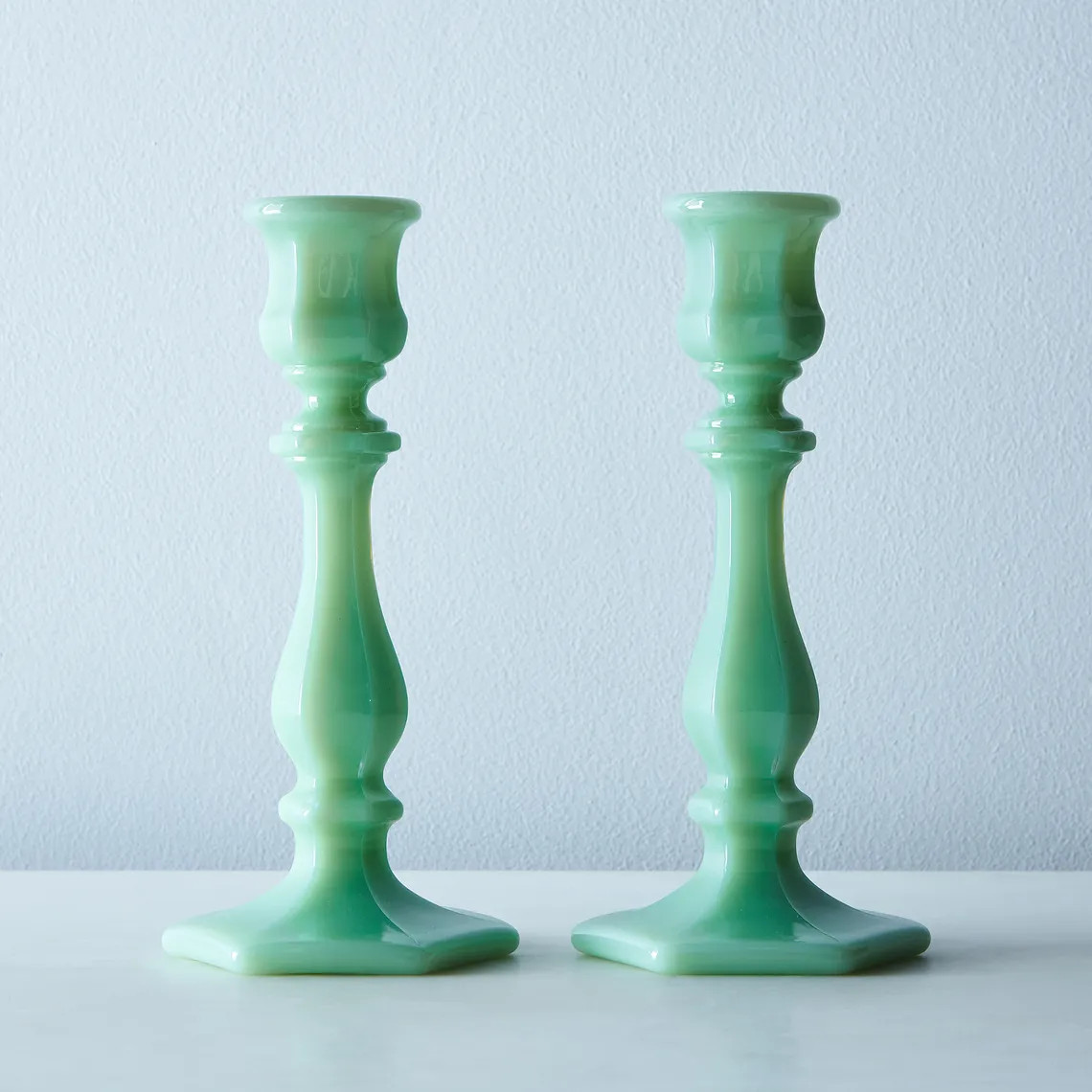 Mosser Glass Candlesticks, Set of 2 | Food52