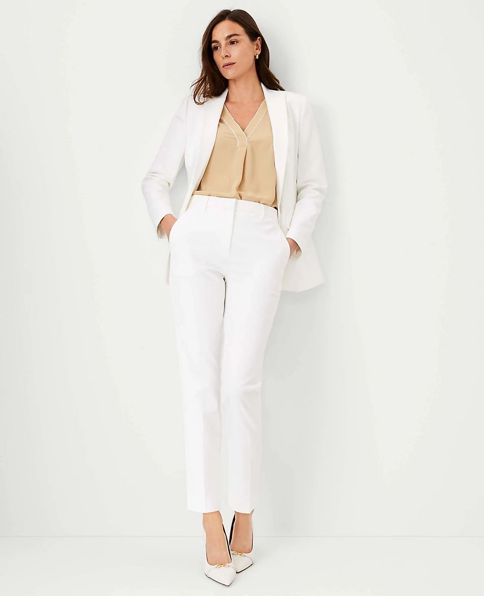The High Rise Everyday Ankle Pant in Stretch Cotton | Ann Taylor (US)