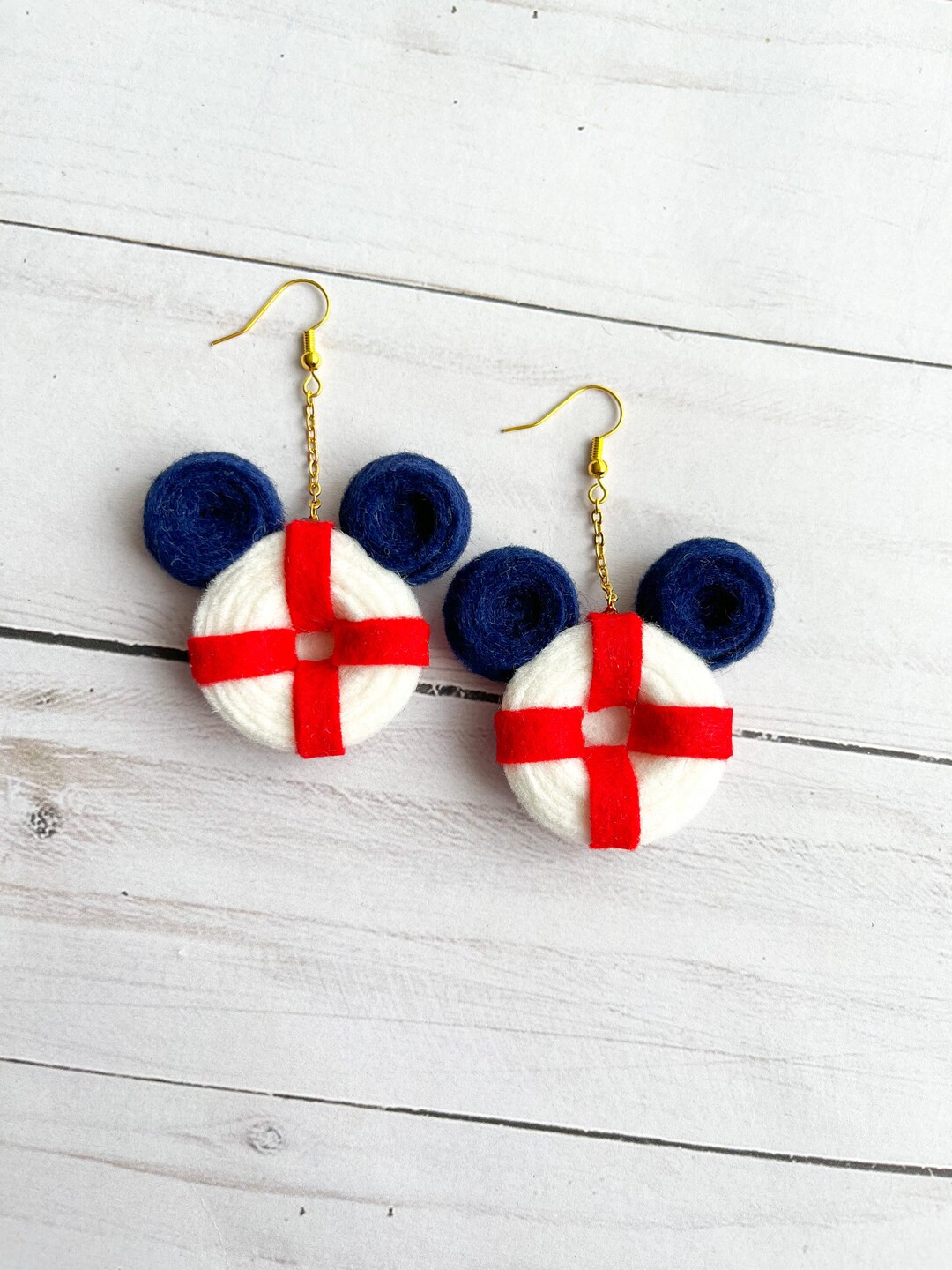 Nautical Feltie Earrings - Etsy | Etsy (US)