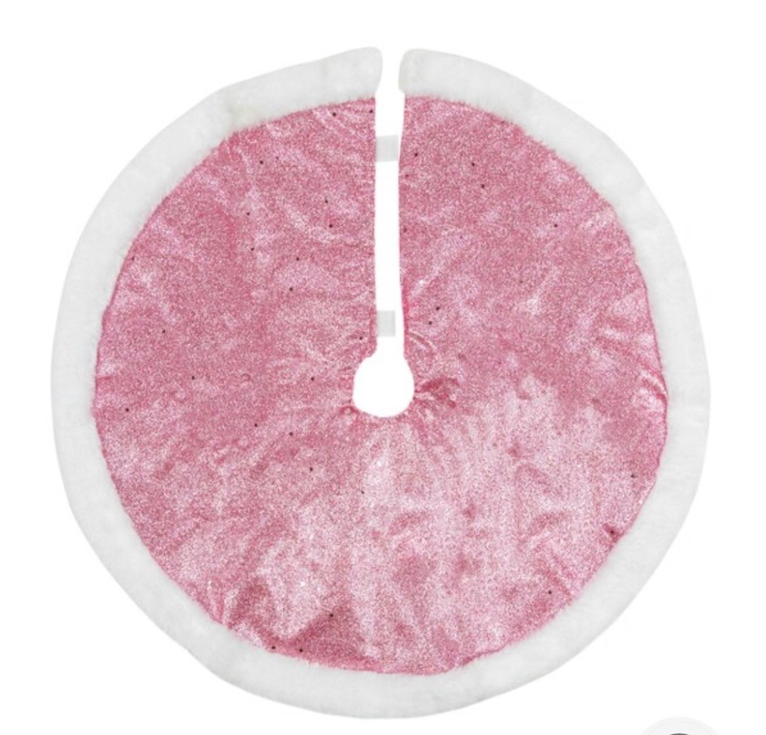 Northlight 20" Pink Glittered Mini Christmas Tree Skirt with White Fur Trim

Christmas decor
Pink Christmas 

#LTKSeasonal #LTKHoliday #LTKSaleAlert