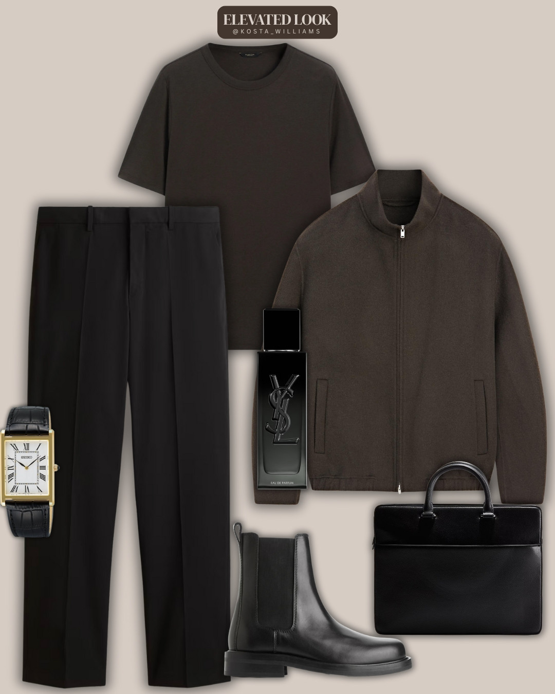 Casual Chic Black Brown Combo 

 

#LTKeurope #LTKstyletip #LTKherren