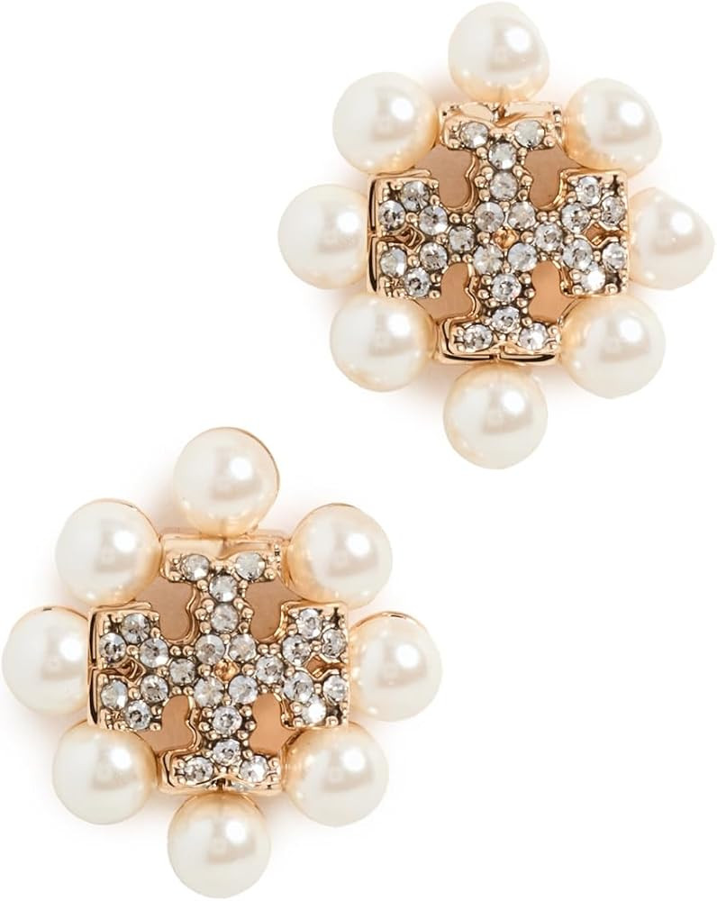 Tory Burch Women's Kira Pearl Stud Earrings | Amazon (US)