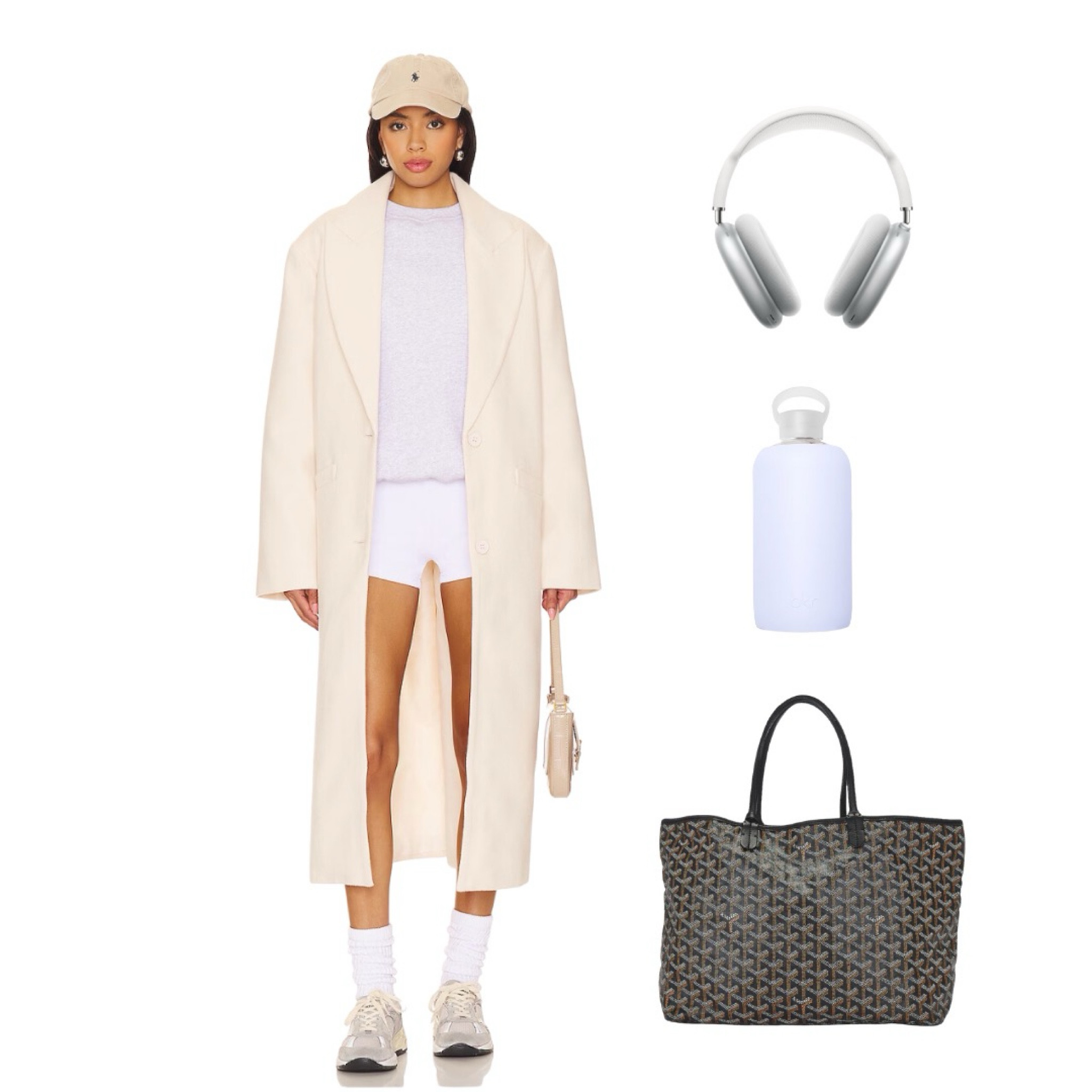 Spring travel outfit 🛫

Beige coat, green bag, gray sweatshirt, white shorts, beige hat

#LTKfindsunder100 #LTKSeasonal #LTKstyletip