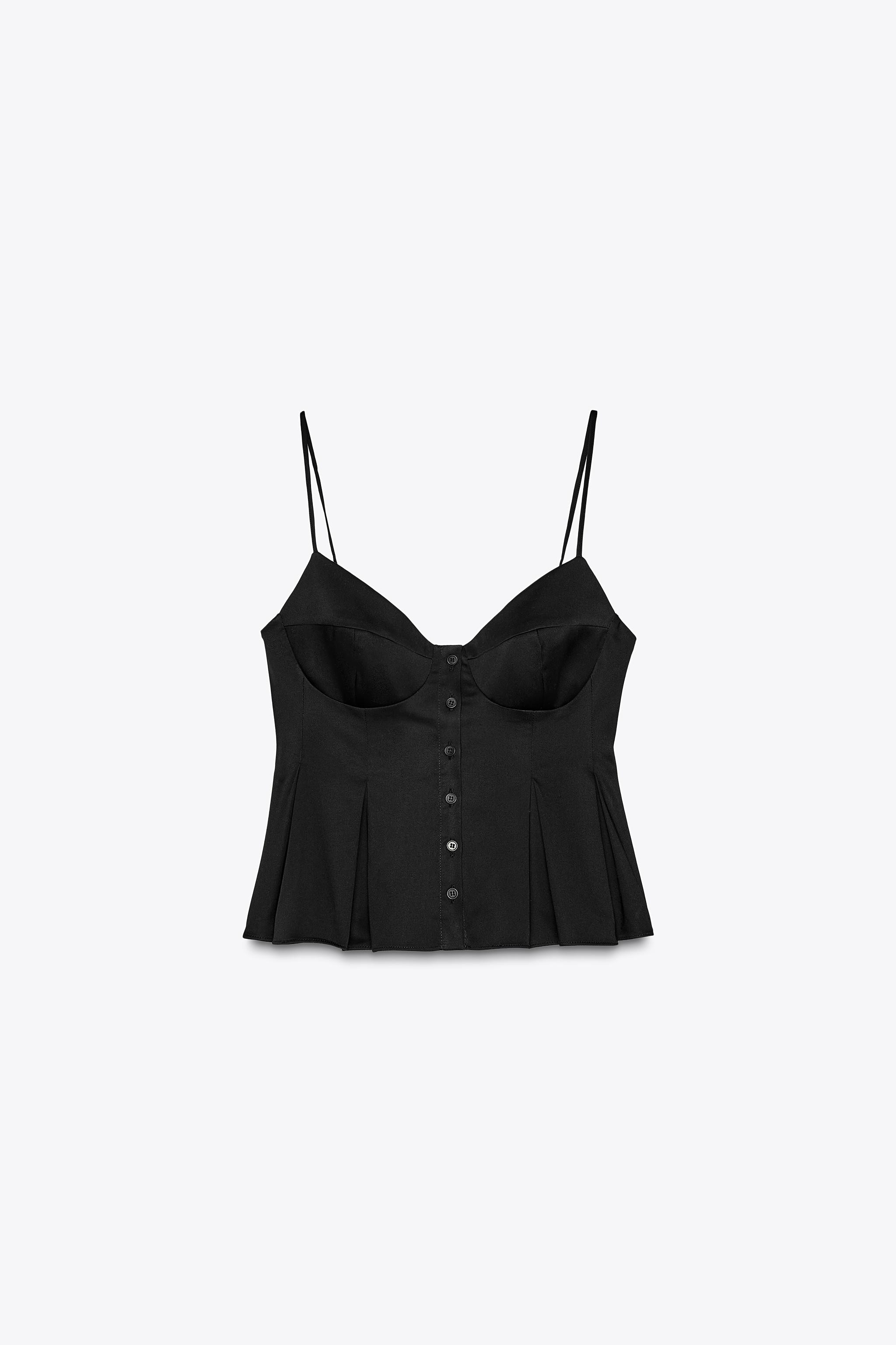 PLEATED POPLIN TOP | Zara US