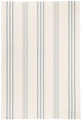 Dash & Albert Swedish Blue Striped Handwoven Rug, 5'x8' | Amazon (US)