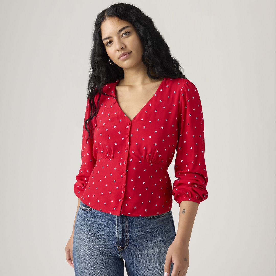Levi's Dolores Long-Sleeve Blouse - Women's 2XS | Levi's US