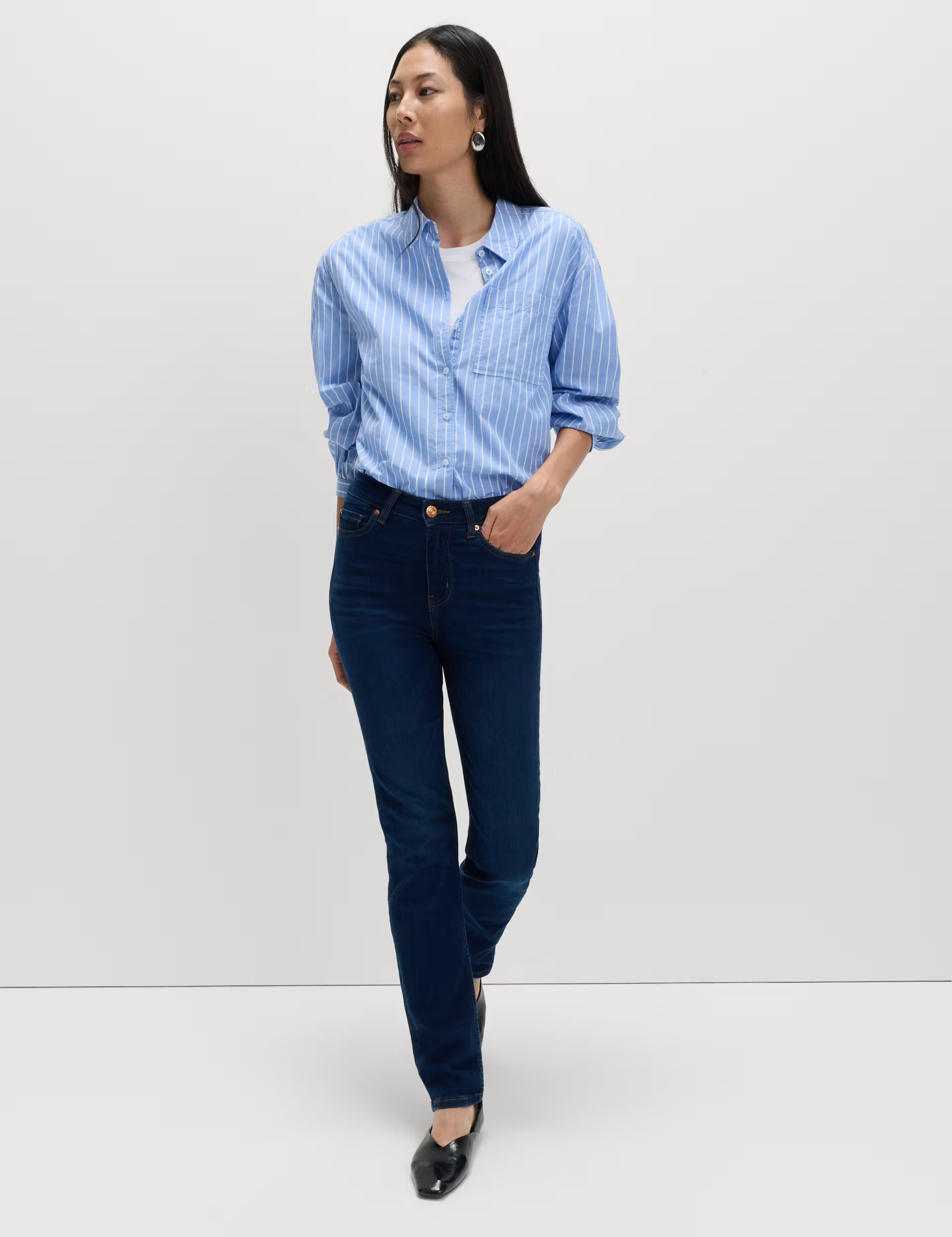 Sienna Straight Leg Jeans with Stretch | M&S Collection | M&S | Marks & Spencer (UK)