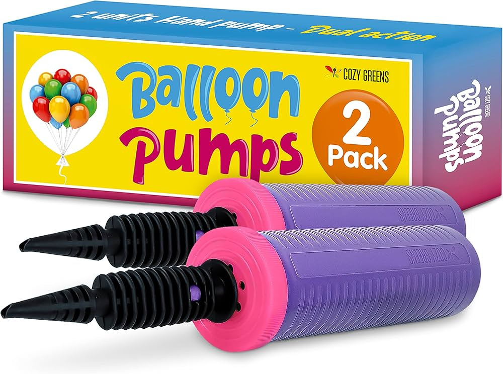 Balloon Pump Hand Held, Inflator Air Pump for Balloons - 2Way Dual Action, 2Pack: Friends can Hel... | Amazon (US)