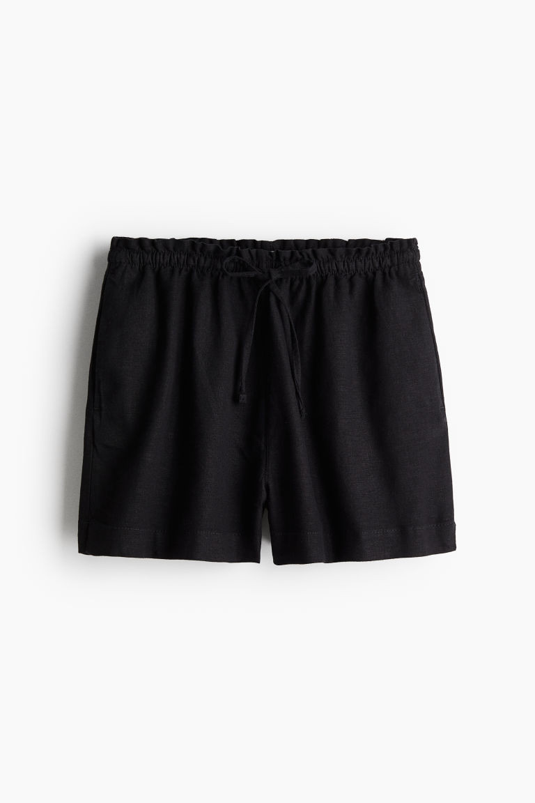 H & M - Shorts aus Leinenmix - Schwarz - Damen | H&M (DE, AT, CH, NL, FI)