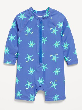 Long-Sleeve Rashguard One-Piece Swimsuit for Baby | Old Navy (US)