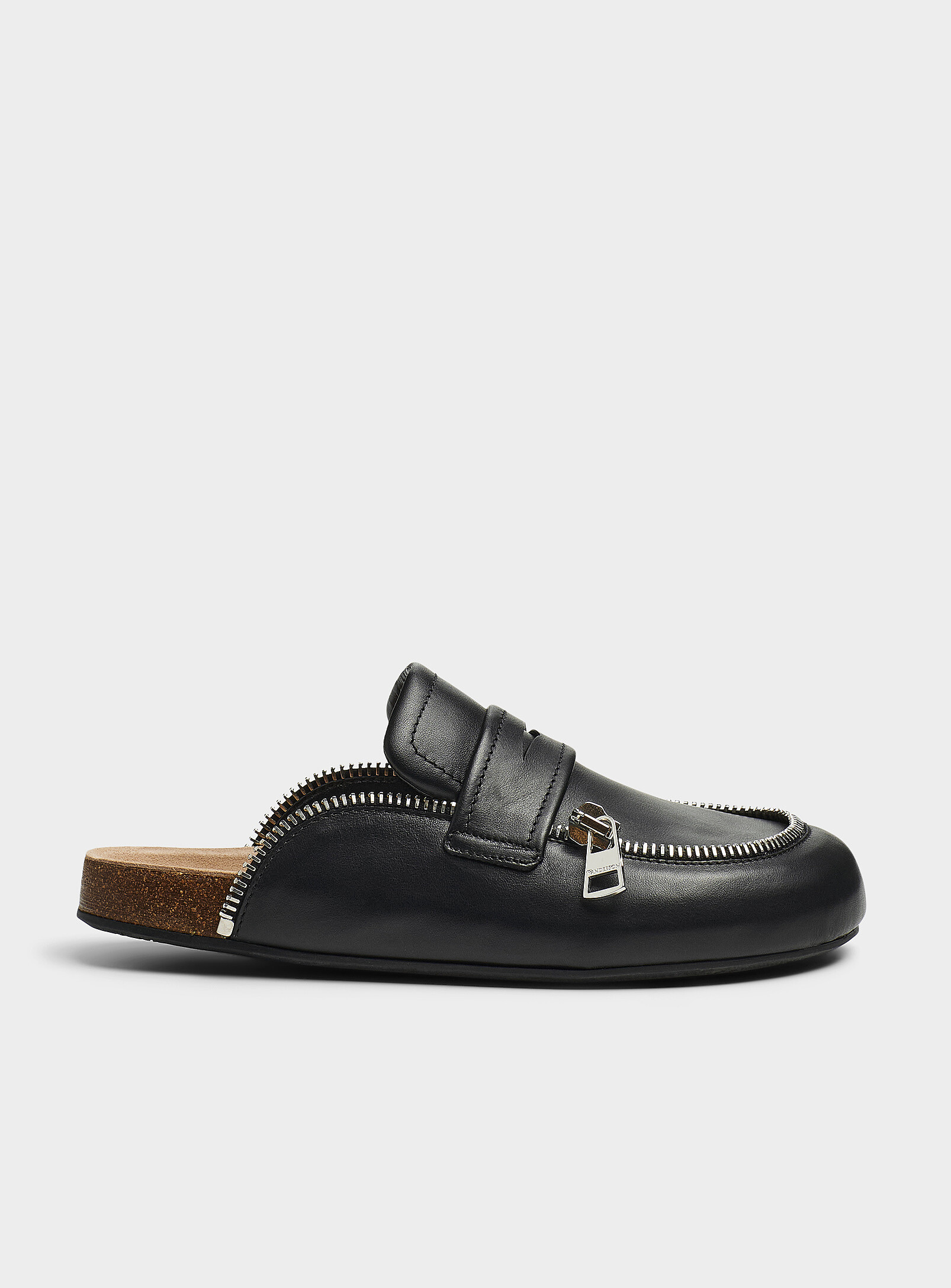 JW Anderson - Leather biker mule Women (Women, Black, 37) | Simons