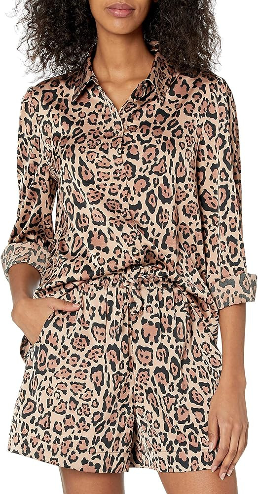 The Drop Women's @Lucyswhims Long-Sleeve Button-Down Stretch Satin Shirt | Amazon (US)