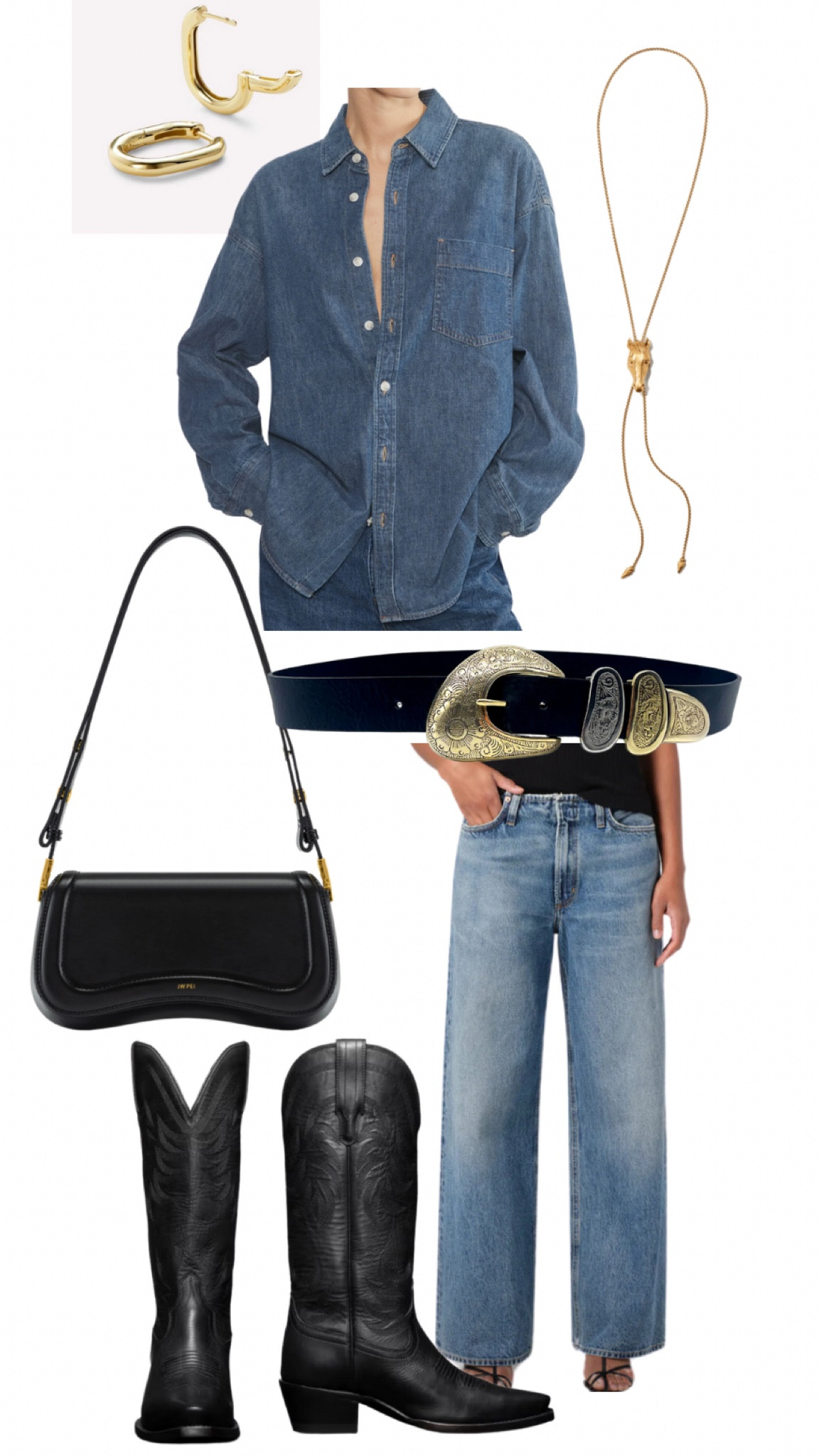 Western | cowboy boots | denim on denim 

#LTKItBag #LTKShoeCrush #LTKStyleTip