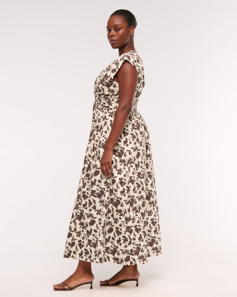 Twist-Front Maxi Dress | Abercrombie & Fitch (US)
