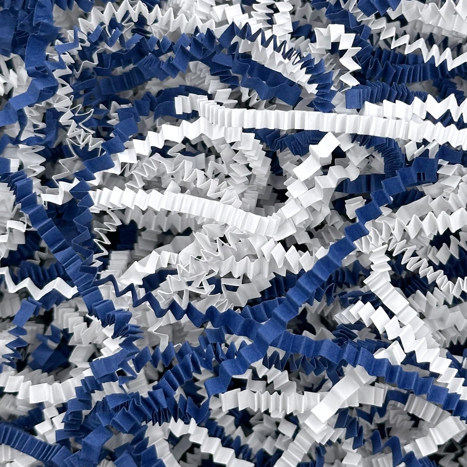 1LB Crinkle Cut Paper Shred Filler for Gift Box Bag and Basket On Holidays (Blue & White) | Amazon (US)