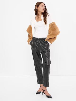 Faux-Leather Cropped Pants | Gap (CA)