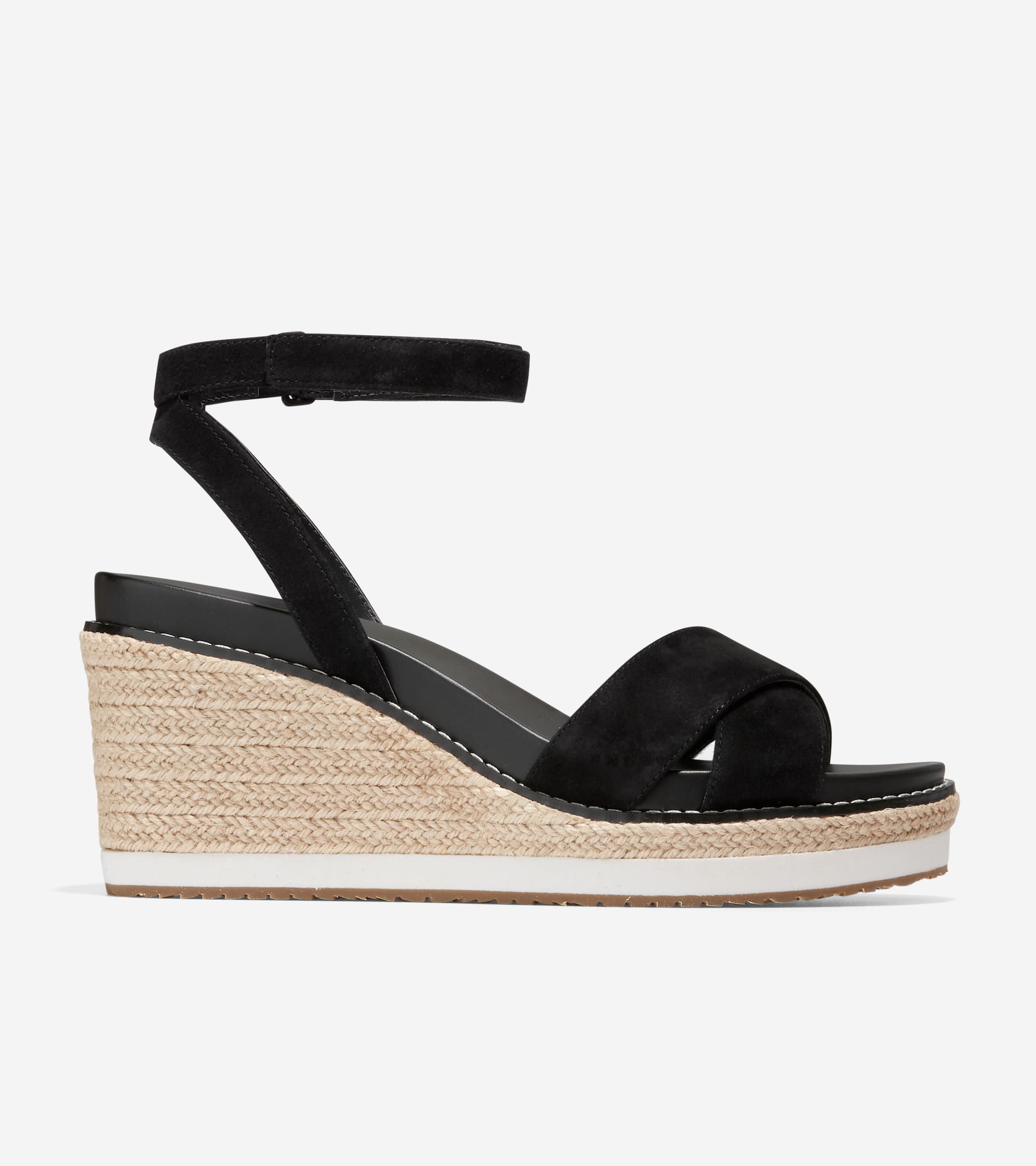 Women's Cloudfeel Espadrille Wedge Sandal in Black | Cole Haan | Cole Haan (US)