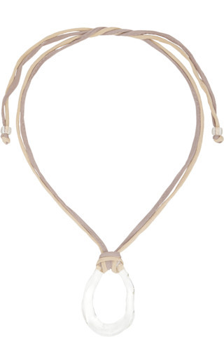 Beige Galatea Necklace | SSENSE