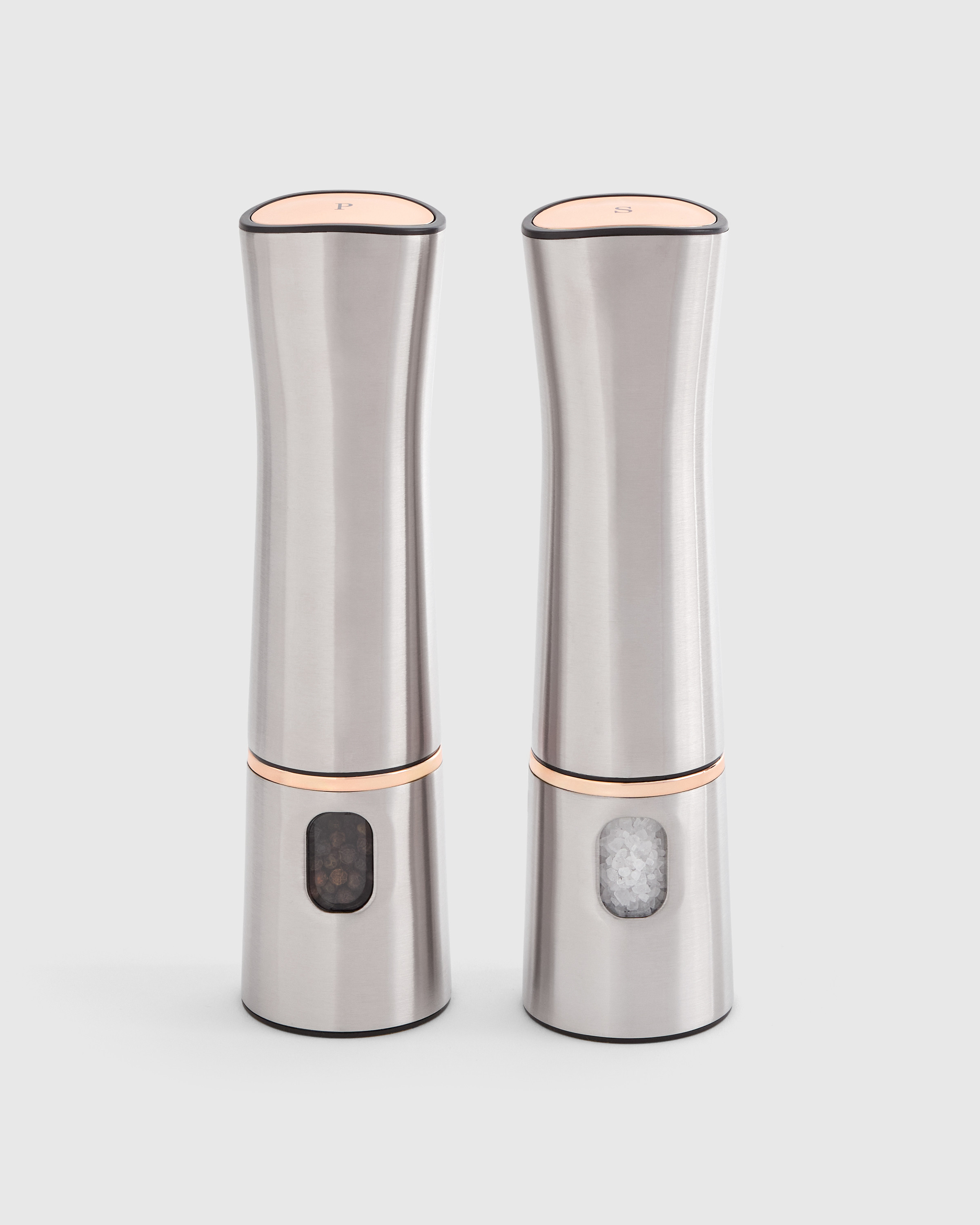 Stainless Steel Electric Salt & Pepper Mill Set | Quince