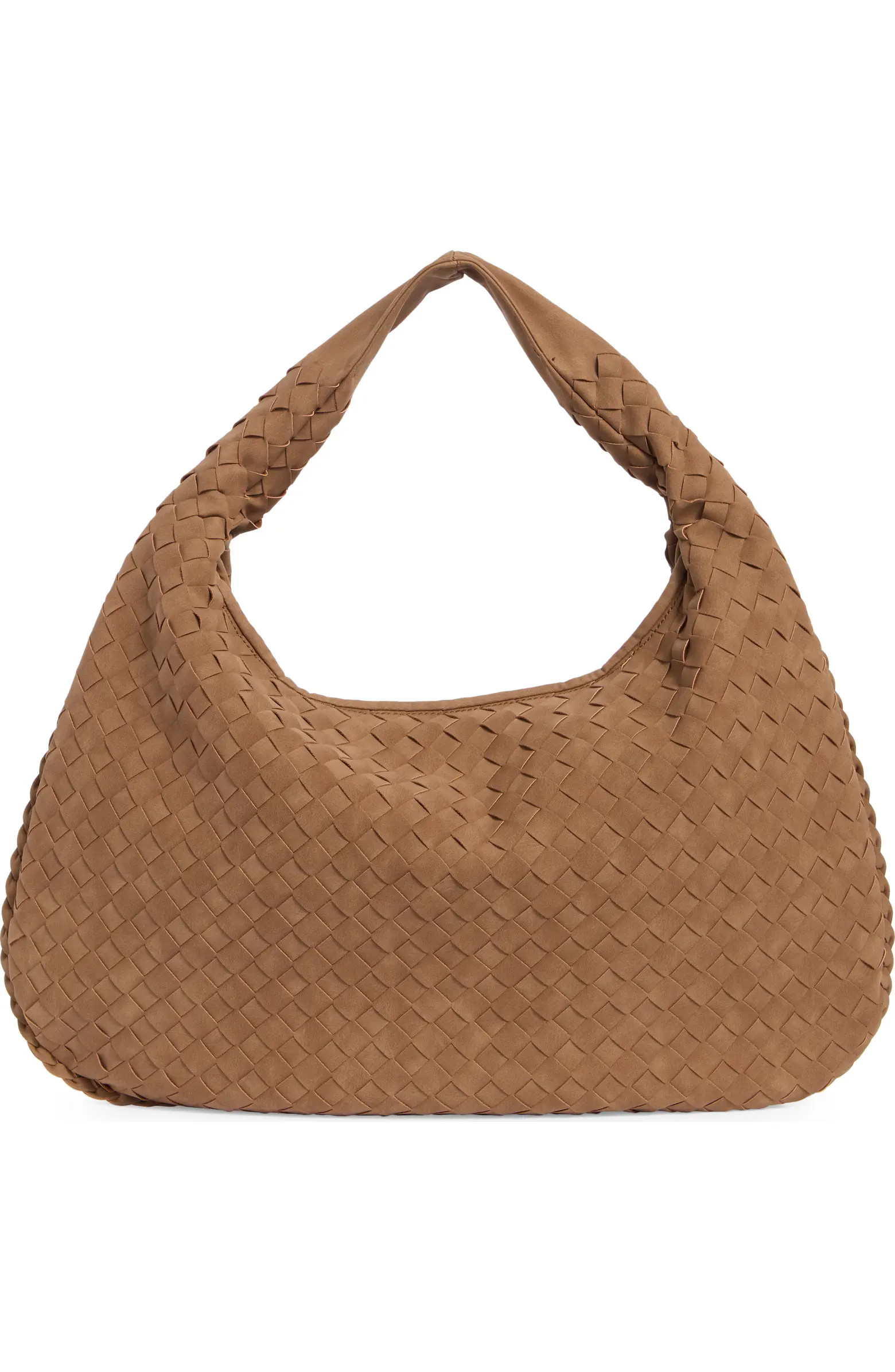 URBAN EXPRESSIONS HANDBAGS Woven Faux Suede Shoulder Bag | Nordstromrack | Nordstrom Rack